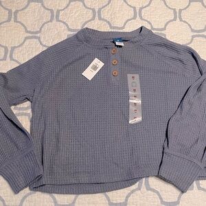 New with tags. Long sleeve girls thermal knit